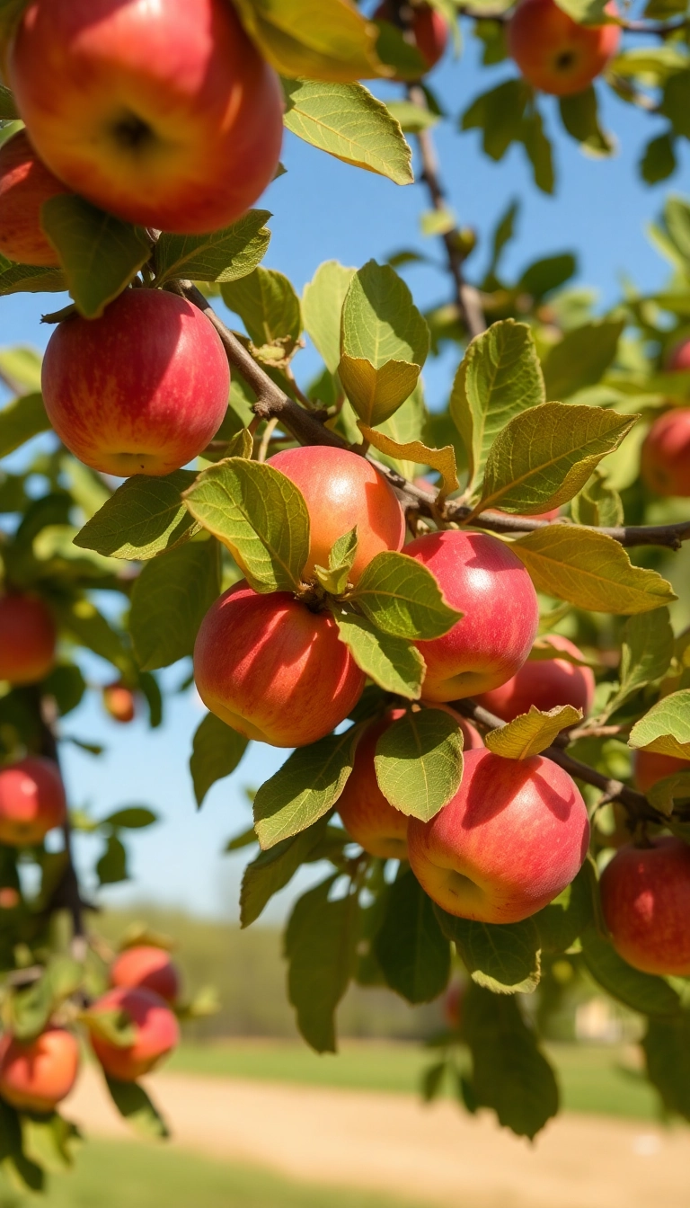 Free Apple On Tree iPhone Professional Background